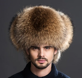 Men's Winter Russian Ushanka Hat with Faux Fur Ear Flaps – Stylish & Warm Winter Essential